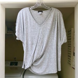 ❤️ VENUS XL V-Neck Grey Short-Sleeved Top